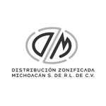 Logo de DISTRIBUCIÓN ZONIFICADA MICHOACÁN gris